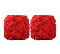 Fil de Crochet En Tricot, 2 Pièces Laine à Tricoter Pelote de Laine Doux Et Épais À Pompons 100g Laine Crochet Fil de Laine à Tricoter Fil Épais à Crocheter Ou à Tricoter pour Débutants