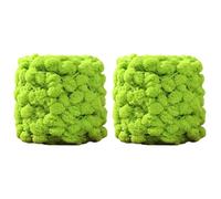 Fil de Crochet En Tricot, 2 Pièces Laine à Tricoter Pelote de Laine Doux Et Épais À Pompons 100g Laine Crochet Fil de Laine à Tricoter Fil Épais à Crocheter Ou à Tricoter pour Débutants