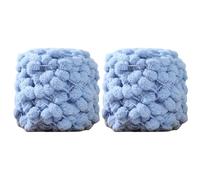 Fil de Crochet En Tricot, 2 Pièces Laine à Tricoter Pelote de Laine Doux Et Épais À Pompons 100g Laine Crochet Fil de Laine à Tricoter Fil Épais à Crocheter Ou à Tricoter pour Débutants