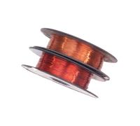 Fil de cuivre de 10 m de diamètre 1,1 mm - Fil de cuivre laqué Cu 99.9 wnr 2.0090 - Pour réparation de circuits imprimés