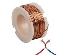 Fil de Cuivre Émaillé, 0.5mm x 10m, Fil Magnétique pour Enroulement de Bobine, Idéal pour Modèles de Moteurs Électromagnétiques, Transformateurs et Autres Applications Électroniques，Sécurité pratique