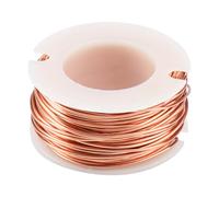 Fil de Cuivre Emaillé Fin 0,5 mm, Fil Cuivre Pur pour Soudure, la Fabrication de Bijoux et Modélisation, Solénoïde, L'artisanat Artistique de Bricolage, Expérience, Longueur 10 m