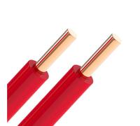 Fil De Cuivre Massif Rouge BV, Câble Électrique Unipolaire, Isolation PVC, 450/750 V, For Câblage Domestique, Distribution Électrique Et Projets Électriques Intérieurs.(25ft,4mm2-red)