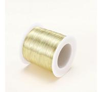 Fil de cuivre plaqué or 14K/18K, 5 mètres, 0.2-1.0mm, pour bricolage, fournitures de fabrication de bijoux, accessoires de bijoux, matériaux de perles