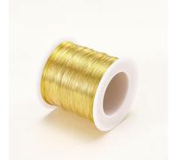 Fil de cuivre plaqué or 14K/18K, 5 mètres, 0.2-1.0mm, pour bricolage, fournitures de fabrication de bijoux, accessoires de bijoux, matériaux de perles