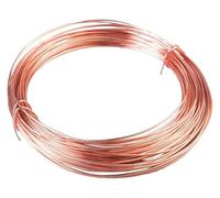 Fil de cuivre pour l'enroulement des fils, Fil de cuivre nu massif 0,2/0,3/0,4/0,5/0,6 mm diamètre et 10 m longueur for l'artisanat, la bijouterie, l'électricité l'industrie(0.3mm*10m)