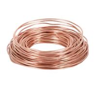 Fil de Cuivre pur Ø 0,5/0,8/1/1,5/2/2,5/3 mm - Fil de cuivre T2 nu, 500 g - Pour le jardinage, câble en cuivre pur pour l'électrotechnique et l'artisanat (2,5mm-11,5m)