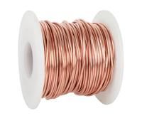 Fil de Cuivre pur - Diamètre 0,5/0,8/1/1,5/2/2,5/3 mm - Fil de cuivre T2 nu - 500 g - Pour le jardinage, câble en cuivre pur pour l'électrotechnique et l'artisanat (1,5mm-31m)