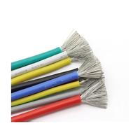 Fil de cuivre silicone for goulotte 5 mètres UL3135 12AWG-30AWG Multicolore(White,14AWG)