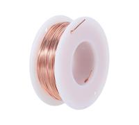 Fil de Cuivre Souple 131 Pieds 0,6mm pour Bonsaï et Pots | Cuivre Pur, Aspect et Prise Ferme, pour Succulentes, Floristes, Saisons et Expériences Scientifiques