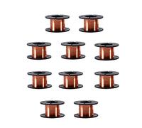 Fil de cuivre verni isolé 15m 0, 1 mm Électromagnét Inductor Coil Winding Fil 10pcs Transformer Copper