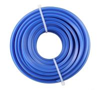 Fil de débroussailleuse carré en nylon bleu de 4 mm pour débroussailleuse électrique légère - Bobine de 10 m, compatible avec alimentation manuelle pour débroussailleuse de jardin