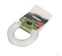 Fil de débroussailleuse carré en nylon de 2,7 mm pour couper l'herbe - Fil robuste compatible avec Echo - Corde de qualité commerciale pour végétation épaisse (carré blanc)