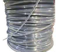 Fil de débroussailleuse extra lourd en nylon 2,4 mm 15 m carré gris pour débroussailleuses, débroussailleuses, bobine de tonte professionnelle