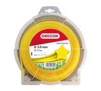 Fil de débroussailleuse Oregon Jaune Étoile 3mm, Coupe herbes hautes, mauvaises herbes, végétation dense, Fil nylon haute résistance, compatible avec modèles standards, 3.0mm x 71m (69-460-Y)