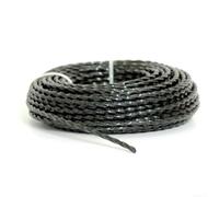 Fil de débroussailleuse pour utilisation dans le jardin 2 x 4 mm Cordon très résistant 15 m Parfait pour couper l'herbe et la brosse