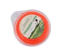 Fil de débroussailleuse rond de 2,4 mm, 49 m en nylon pour débroussailleuse, bordure et tonte de jardin robuste
