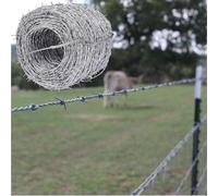 Fil de fer barbelé Concertina en acier inoxydable 50 m Rouleau de 2,5 mm Idéal pour une utilisation agricole et des solutions de sécurité en extérieur