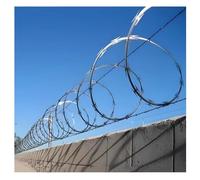 Fil De Fer Barbelé En Acier Inoxydable 304, Clôture En Fil Hélicoïdal, De Fer Barbelé À Double Spirale, Barrière De Sécurité En(50cm)