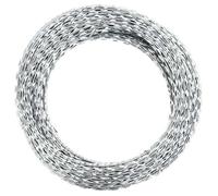 Fil de fer barbelé hélicoïdal - VIDAXL - Acier galvanisé - 100 m étendu - 25-30 m enroulé - Diamètre 45 cm