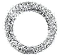 Fil de fer barbelé hélicoïdal - VIDAXL - Acier galvanisé - 60 m étendu - 17-60 m enroulé - Diamètre enroulé 30 cm