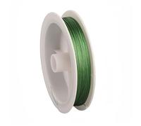 Fil de fer coloré rouleau de 0,38 mm d'épaisseur, 30 m de long, pour bijoux fantaisie perles de création (vert)