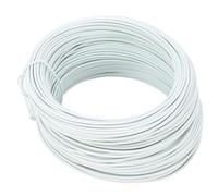 Fil de fer électro galvanisé RepiceFinem 0,9 mm 40m PVC blanc revêtu de liaison à métaux flexible en métal pour projets extérieurs intérieurs (Blanc)