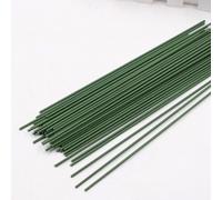 Fil de Fer Fleuriste 10/20/30 pièces diamètre 2mm papier vert foncé enveloppé fil de tige florale 16 pouces bricolage Bouquet tige emballage et artisanat fausse fleur décor (Color : Green 40cm, Size