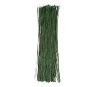 Fil de Fleurs Vert 100 Pièces Fil de Fer Fleuriste Tige Fleur Artificielle Wires Floral Flowers pour le Bricolage Les Arrangements Floraux Les Travaux Manuels (36cm x 0.55mm)