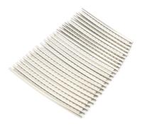 Fil De Frettes Guitare Cupronickel 24 Pièces, Taille 2,7mm, Couleur Chrome - Haute Durabilité, Finition Brillante, Réparation Facile Pour Guitare