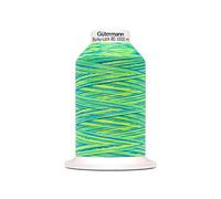 Fil de gonflage « Das hüpfende Komma G ütermann Bulky-Lock multicolore n°80 Lime-Blue 1000 m »