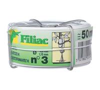 Fil de grillage - Filiac - L50m - Ø1,15mm - Acier galvanisé - Blanc