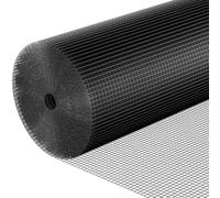 Fil de Grillage Noir Maille carrée Taille 12x12mm Rouleau 20m Hauteur 100cm Acier galvanisé Volière Jardin Protection Poulailler Grillage Voliere