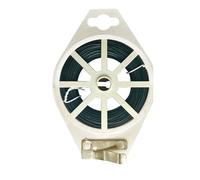 Fil de Jardin avec Coupeur Intégré,65.61pi/20M Liens pour Plants de Tomates et Lianes,Attaches Végétales Réutilisables et Flexibles,Fil Jardinage Vert Renforcé pour(Size:65.61ft/20m,Color:vert foncé)