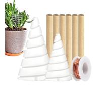 Fil de jardin électrique - Ensemble de tiges en bois ABS et cuivre de 2,5 m, appareil flexible pour l'énergie des , outil d'amélioration de la croissance durable avec d