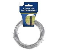 Fil de jardin galvanisé 20 m x 1,2 mm, support pour plantes et treillis
