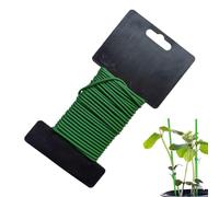 Fil de jardin vert - Rouleau de liaison de polyvalent durable de 10 m de long - Noyau en acier souple réutilisable - Revêtement de protection antirouille - Arrangement floral, aide à