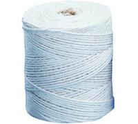 Rayher Bobine de fil de jute 120 m – 6 filetages – en plastique blanc 6 mm