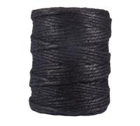 Rayher 4200501 Fil de jute, 6 plis, 6mm ø, Noir