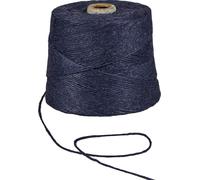 Fil de jute bleu foncé, 500 m, 2 mm, 1 kg, fil de jute pour le crochet, le macramé, le jardinage