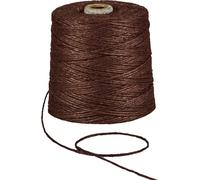 Fil de jute brun foncé, 500 m, 2 mm, 1 kg, fil de jute pour le crochet, le macramé, le jardinage