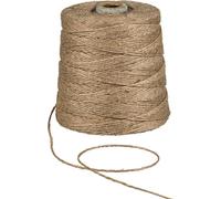 Fil de jute naturel, 500 m, 2 mm, 1 kg, fil de jute pour crochet, macramé, jardinage