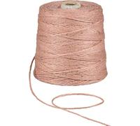 Fil de jute rose, 500 m, 2 mm, 1 kg, fil de jute pour crochet, macramé, jardinage