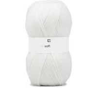 Fil de laine à tricoter Creative Soft Wool Aran - 100GR - Rico Design(...) - 01 Blanc 01 Blanc G