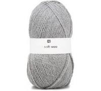 Laine CREATIVE SOFT WOOL ARAN Rico 016 Gris clair