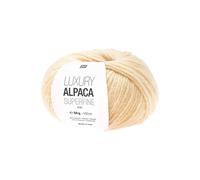 Fil de laine à tricoter LUXURY ALPACA Superfine Aran -(...) - 19 Vanille Ecru