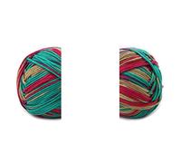 Fil de laine acrylique en coton, 100g, 200M, for tricoter, doux et Durable, tricoté à la main, couverture tricotée, fils au Crochet(26 duanqinghong)