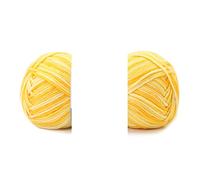 Fil de laine acrylique en coton, 100g, 200M, for tricoter, doux et Durable, tricoté à la main, couverture tricotée, fils au Crochet(2 boluohuang)