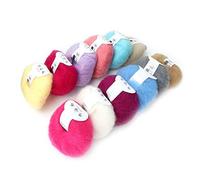 Fil de Laine Angora Tricoté Mohair Doux Populaire pour le Bricolage à Tricoter (avec crochet)(12 colors a set)