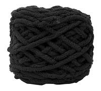 Fil de Laine de Térylène, Grosse Boule de Fil de Couverture, Tricot épais Simple pour la Couverture (20 noir)